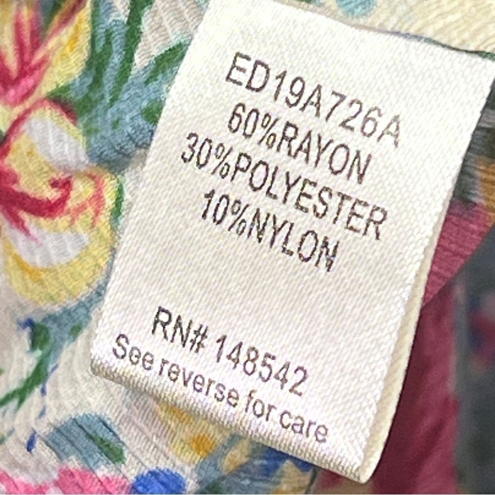 Aratta Silent Journey I Will Meet You at Maxi Nonclosure Duster Floral Sz XL - Picture 8 of 8